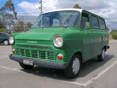 40 jaar oude Ford Transit uit 1972